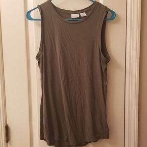Army green tank top